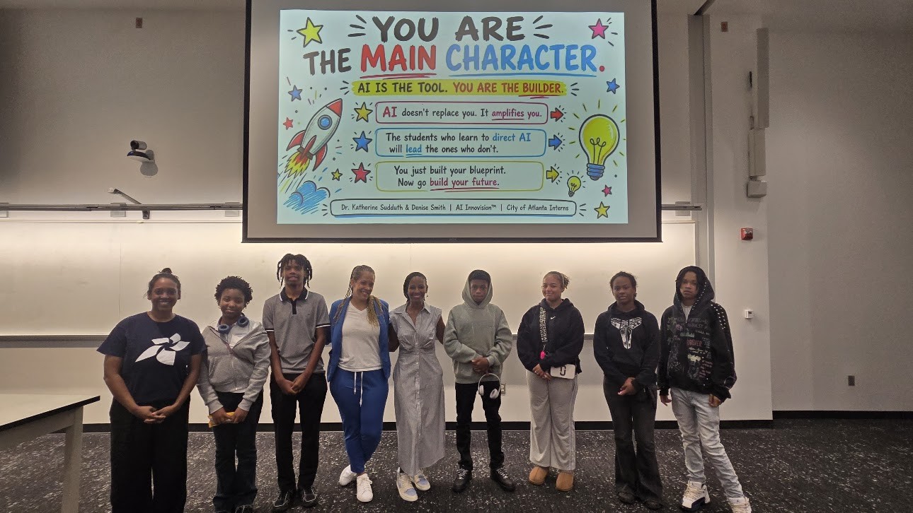City of Atlanta youth interns at the AI Boot Camp