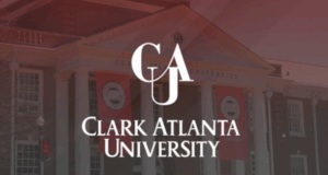 Clark Atlanta University logo and campus representing leadership in AI in Higher Education