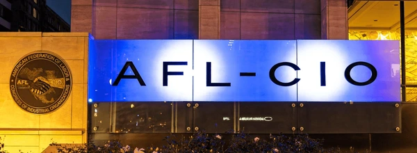 AFL-CIO headquarters building representing leadership in ethical AI in workforce policy